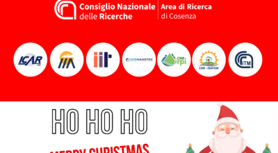 Auguri di buon Natale e Buone Feste 2024/2025 dall’ Area territoriale di Ricerca di Cosenza