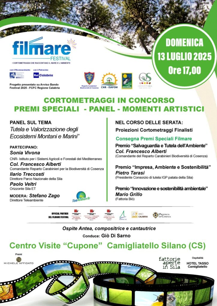 FILMARE Festival – 13/07/2025 – Centro visite “Cupone” Camigliatello Silano