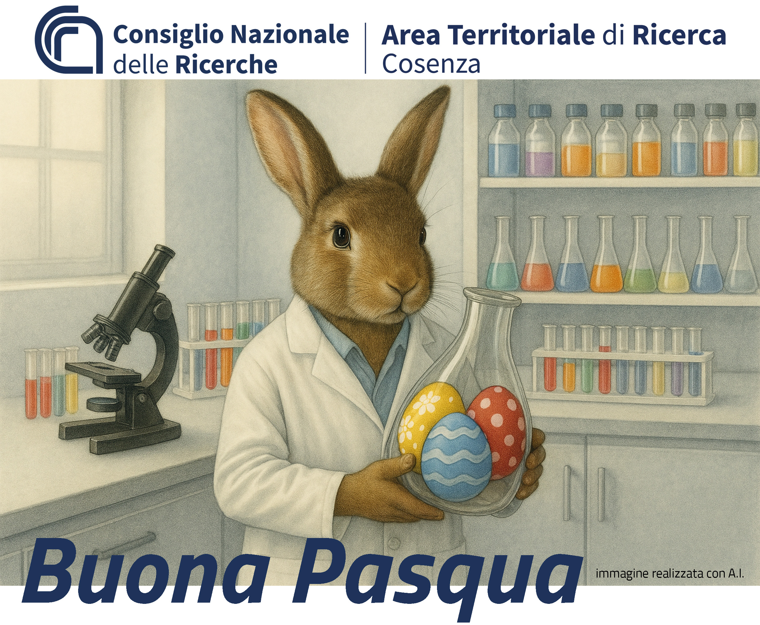 Auguri di Buona Pasqua 2026 dall’ Area Territoriale di Ricerca di Cosenza